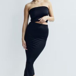 Microfiber Maxi Skirt